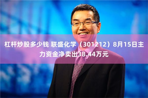 杠杆炒股多少钱 联盛化学（301212）8月15日主力资金净卖出38.44万元